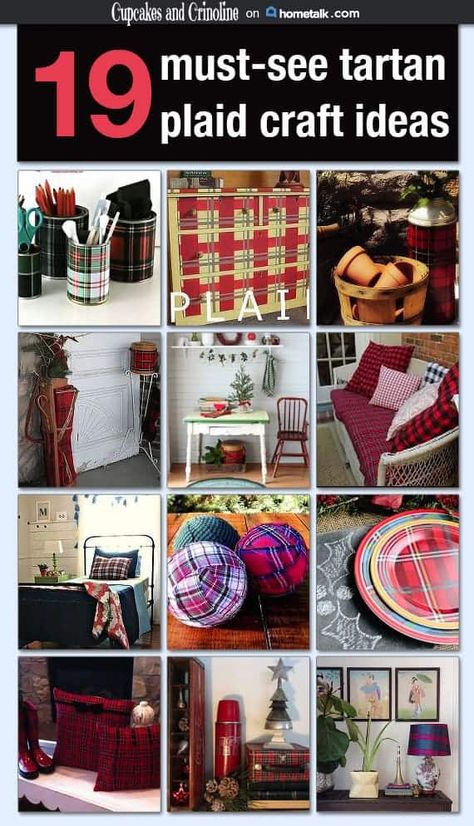 Scottish Plaid Tartan, Scottish Decorating Ideas, Burns Night Decorations, Tartan Plaid Decor, Tartan Crafts, Scottish Crafts, Flannel Fabric Projects, Iced Lemon Pound Cake, Lemon Loaf Recipe