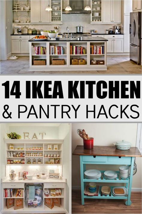 I love IKEA! They always have something/everything to inspire me. Great kitchen/pantry ideas here from Ikea!! Ikea Kitchen Pantry, Pantry Hacks, Ikea Pantry, Hacks Ikea, Kitchen Ikea, Diy Bathroom Furniture, Diy Pantry, Pallet Furniture Living Room, Ikea Furniture Hacks