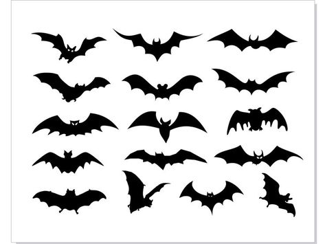 Cricut Bats, Monster Scary, Scary Vampire, Font For Cricut, Halloween Font, Bat Silhouette, Mushroom Tattoos, Zen Colors, Cricut Halloween