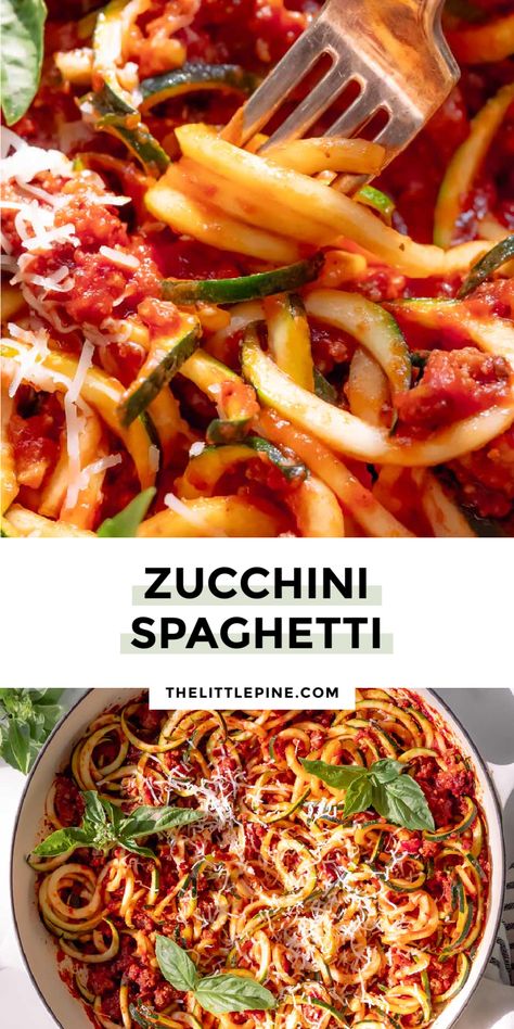 Zucchini In Spaghetti Sauce, Zucchini Pasta Recipes Red Sauce, Healthy Zucchini Lasagna, Zucchini Noodle Recipes Healthy, Detox Meals, Zucchini Pasta Recipes, Mediterranean Recipe, Gourmet Chicken, Zucchini Noodle Recipes