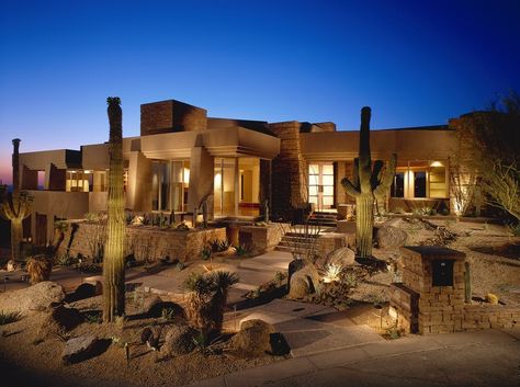 Arizona House Desert House Plans, Desert Mansion, Desert Architecture, Desert Style, Desert House, Arizona House, Modern Desert, Desert Design, Contemporary Exterior