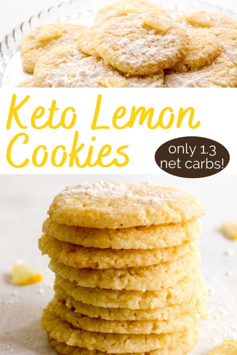 Keto Lemon Cookies, Low Carb Cookies Recipes, Lemon Cookie, Keto Cookie Recipes, Postre Keto, Keto Candy, Joy Filled Eats, Keto Baking, Sugar Free Low Carb