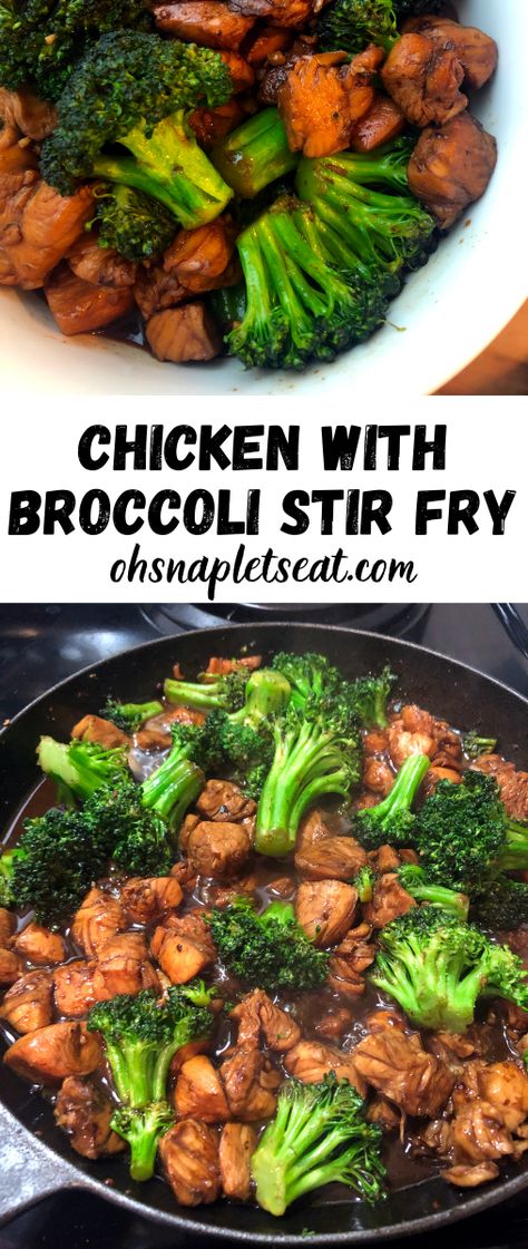 Chicken And Broccoli Chinese, Chinese Chicken And Broccoli, Crunchy Broccoli, Chicken Broccoli Stir Fry, Cubed Chicken, Chicken With Broccoli, Broccoli Dishes, Chinese Stir Fry, Chinese Recipe