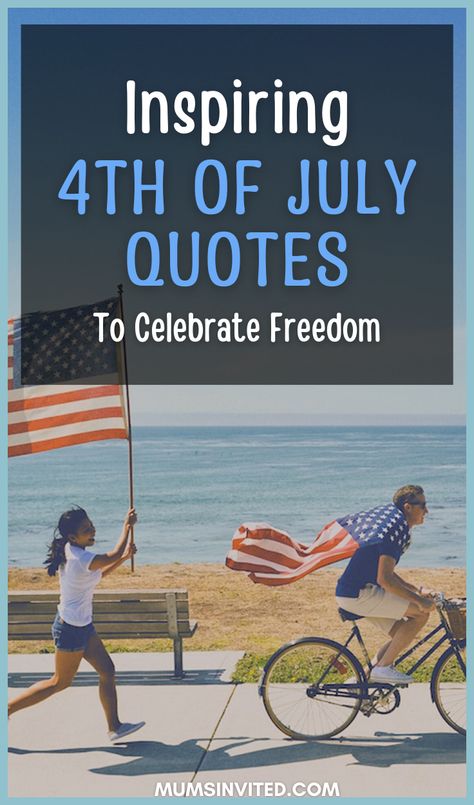 Ignite your patriotism with our inspiring 4th of July quotes! From hilarious one-liners perfect for Instagram to heartwarming good morning messages, we've got it all. Uncover Independence Day inspiration, filled with 'God Bless America' and 'Happy Birthday, America'. Our quotes, whether short and sweet or thought-provoking, celebrate freedom and family, the core of this day. As fireworks light up the sky, these quotes will light up your spirit, making your celebration extra special and memorable Happy 4th Of July Quotes, Independence Day Message, 4th Of July Quotes, New Day Quotes, Blessed Morning Quotes, Summer Beach Quotes, Welcome July, Patriotic Movies, Summer Captions