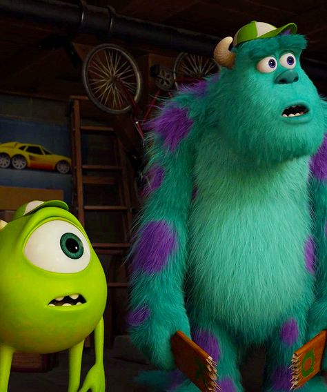 Monster University ☆ Mike and Sully Mike Wazowski And Sully, Sully And Mike, Sully Monsters Inc, Mike And Sully, Mike And Sulley, Walter Elias Disney, Disney Monsters, Monsters University, Monster University