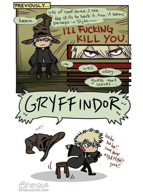 Mha Au, Harry Potter Crossover, Mha Memes, Villain Deku, Katsuki Bakugou, Bakugou Katsuki, Mini Comic, My Hero Academia Memes, Boku No Hero Academia Funny