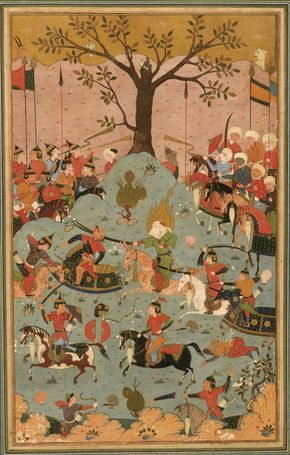 Persian Manuscript, Persian Illustration, Persian Miniature Painting, Miniature Illustration, Ali Ibn Abi Talib, Persian Miniatures, Persian Painting, Persian Art Painting, Persian Miniature