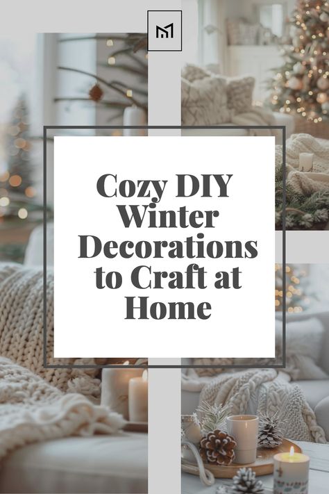 Create a snug atmosphere with Warm Winter Crafts, DIY decor projects that bring coziness to any room. From knitting chunky throw blankets to assembling pinecone garlands and crafting candle holders wrapped in cinnamon sticks, these homemade touches add warmth and a festive spirit to your living spaces, perfect for chilly winter days. Winter Crafts Diy, Winter Room Decor Diy, Diy Winter Decorations, Diy Picture Frames Crafts, French Country Decorating Bathroom, Diy Winter Decor, Easy Winter Decorations, Knitting Chunky, Craft At Home