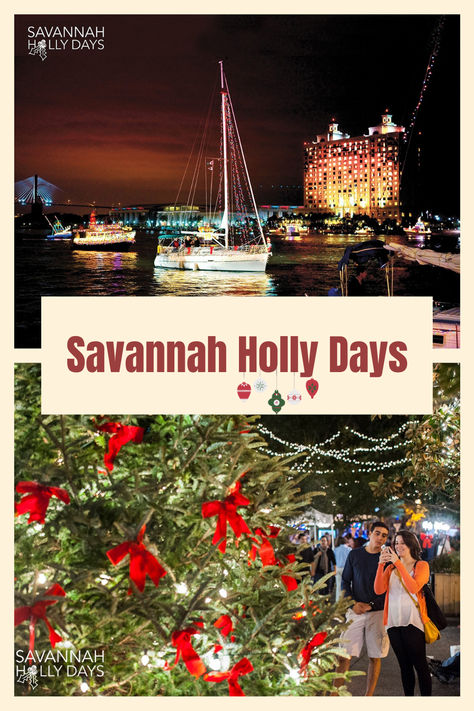 Sleigh bells ring. Are you listening? In Savannah, snow is nonexistent. A beautiful sight you're sure to find in this coastal wonderland. The highly-anticipated holiday season has arrived! Our city is famous for its history, beauty, tours and dining. However, these holiday activities make the season brighter. Christmas In Savannah Ga, Savannah Holly, Christmas Kitchens, Christmas Vacation Destinations, Sleigh Bells Ring, Georgia Peaches, Visit Savannah, Christmas Destinations, Family Vacation Spots