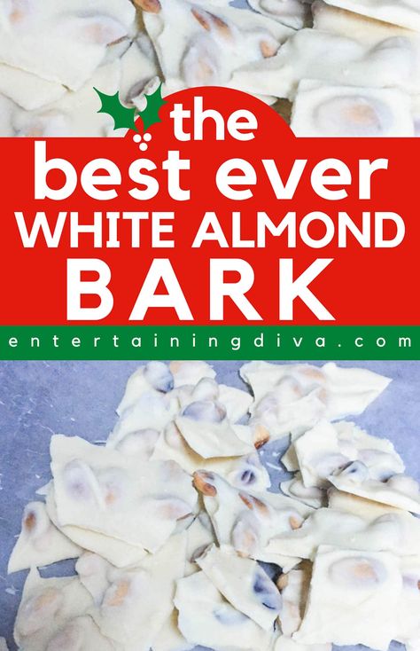 White Chocolate Almond Bark Recipes, White Almond Bark Recipes, Vanilla Almond Bark Recipes, Pretzel Almond Bark Recipes, Almond Bark Candy, White Bark Recipes, Almond Bark Pretzels, White Chocolate Bark Recipes, Almond Bark Recipes