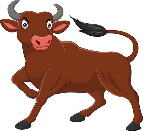 Cartoon angry bull isolated on white | Premium Vector #Freepik #vector #bull #buffalo #funny-cow #ox Angry Bull, Bus Cartoon, Cartoon Rooster, Baby Animal Names, Inkscape Tutorials, Cheetah Cubs, Three Wise Monkeys, Cartoon Monkey, Wise Monkeys