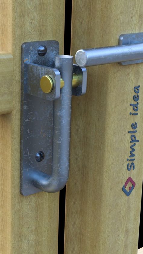 Simple idea | TOP 10 Simple Automatic Gate Latch (Lock) Ideas #TOP10 #Simple #Automatic #Gate #Latch #Lock #Ideas | Instagram Gate Latch Ideas, Automatic Sliding Gate, Fence Gate Design, Gate Locks, Gate Latch, Hunting Blinds, Sliding Gate, Automatic Gate, Fence Gate