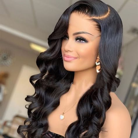 Braid Hairstyle Ideas, Hairstyles Reference, Hairstyles Anime, Virgin Hair Wigs, Colored Curly Hair, Braid Hairstyle, Front Lace Wigs, Athletic Hairstyles, Body Wave Wig