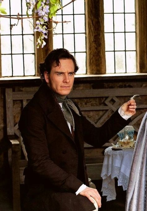 MICHAEL FASSBENDER Jane Eyre Movie, Period Drama Costumes, Edward Rochester, Jane Eyre 2011, Mr Rochester, Elizabeth Gaskell, Mia Wasikowska, Bronte Sisters, Charlotte Brontë