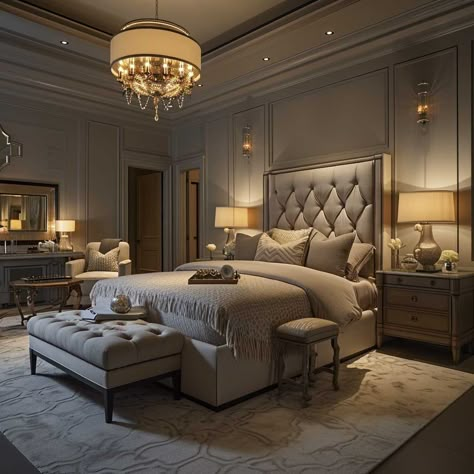 20+ Elegant Master Bedroom Interior Design Transformations • 333+ Images • [ArtFacade] Great Bedrooms Master Suite, Classic House Design Interior Bedroom, Grand Master Bedrooms Decor, French Chateau Bedroom Master Suite, Elegant Farmhouse Bedroom, Elegant Bedroom Ideas Luxury Master Suite Interior Design, Modern Condo Interior Design, Mansion Interior Bedroom, Classic Bedroom Ideas