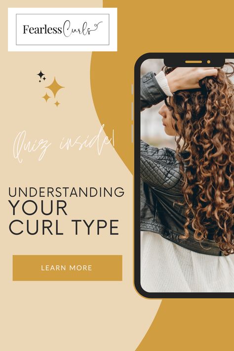 Dive into our fun and informative 'Understanding Your Curl Type' guide! This pin features an easy-to-use Curl Type Quiz for women with naturally curly hair. By identifying your unique curl pattern - from wavy Type 2 to coily Type 4 - you'll unlock the secrets to managing frizz, hydrating properly, and choosing the right products for stunning, healthy curls. Discover the beauty of your natural hair texture today! Healthy Curls, Different Curls, Curl Defining Cream, Hair Care Regimen, Naturally Curly Hair, Promote Healthy Hair Growth, Texturizer On Natural Hair, Curly Girl Method, Curl Pattern