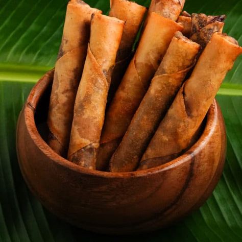 Pork Lumpia Shanghai - Whisper of Yum Pork Lumpia, Whisper Of Yum, Lumpia Shanghai, Spring Roll Pastry, Shanghai Food, Lumpia Recipe, Filipino Food Dessert, Chili Sauce Recipe, Red Chili Sauce