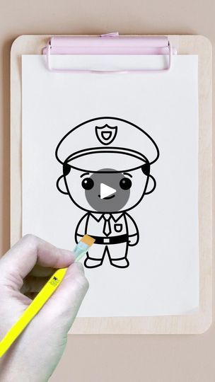 69K views · 1.4K reactions | How to draw a police officer #howtodraw #stepbystepdrawing #drawing #forkids #kidsart #drawingtutorial #drawingoftheday | Whizk ART | Whizk ART · Original audio Police Drawing Easy, Police Art Drawing, Postman Drawing, Police Officer Drawing, Police Drawing, Police Art, 50k Views, Drawing Tutorials For Kids, Drawing Tutorial Easy