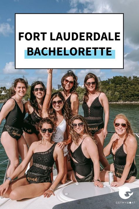 Going to Fort Lauderdale for a bachelorette weekend? Take your party on the water with a bachelorette boat cruise! Ft Lauderdale Bachelorette Party, Fort Lauderdale Bachelorette Party, Fort Lauderdale Bachelorette, Bachelorette Boat Party, Bachelorette Boat, Bachelorette Squad, Florida Boating, Boat Day, Boat Cruise