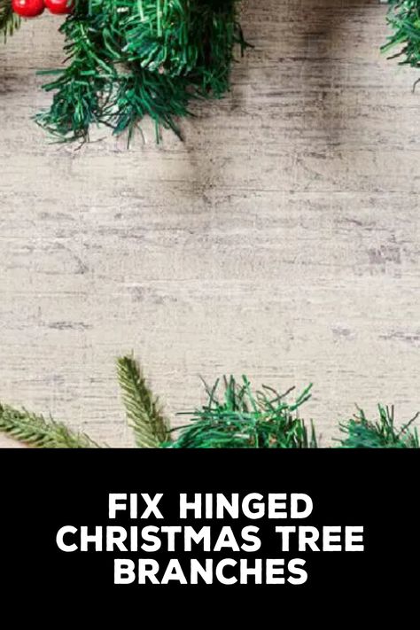 How to Fix Hinged Christmas Tree Branches Diy Crafts To Do At Home, Crafts To Do At Home, Faux Christmas Trees, Fake Christmas Trees, Christmas Branches, Upcycled Home, How To Make Christmas Tree, Christmas Tree Branches, Upcycled Home Decor