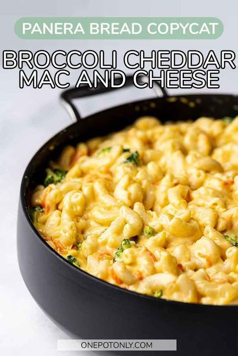 Broccoli Cheese Mac And Cheese, Cheddar Broccoli Noodles, Panera Broccoli Mac And Cheese Recipe, Cheddar Pasta Recipes, Panera Broccoli And Cheese Mac And Cheese, Panera Broccoli Cheddar Mac And Cheese, Mac And Cheese And Broccoli, Broccoli Cheddar Mac And Cheese Panera, Mac And Cheese One Pot