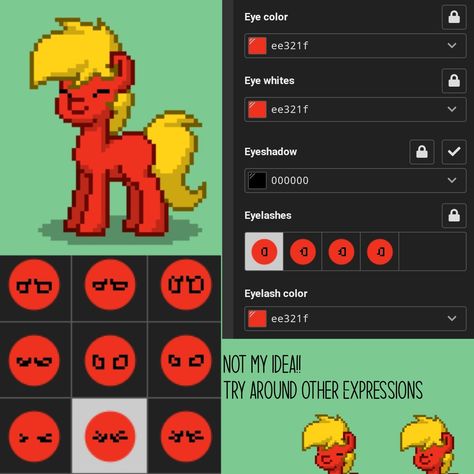 Ponytown Tv Head, Pony Town Face Tutorial, Pony Town Wings On Head, Ponytown Eyes Tutorial, Pony Town Eyes Tutorial, Ponytown Eyes Ideas, Pony Town Tips, Ponytown Eyes, Pony Town Eyes Ideas