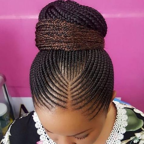 Senegalese twists on a braided updo Straight Up Hairstyles, Ghana Weaving, African Hair Braiding Styles, Braided Bun Hairstyles, Braids Hairstyles Pictures, Braided Cornrow Hairstyles, Pelo Afro, Hair Twist Styles, Girls Hairstyles Braids