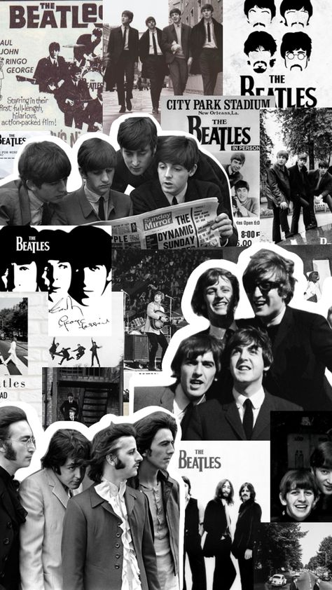 The Beatles Astethic, The Beatles Phone Wallpaper, Aesthetic Beatles Wallpaper, The Beatles Collage Wallpaper, Beatles Phone Wallpaper, The Beatles Background, Beatles Aesthetic Wallpaper, The Beatles Wallpaper Aesthetic, Beatles Wallpaper Iphone