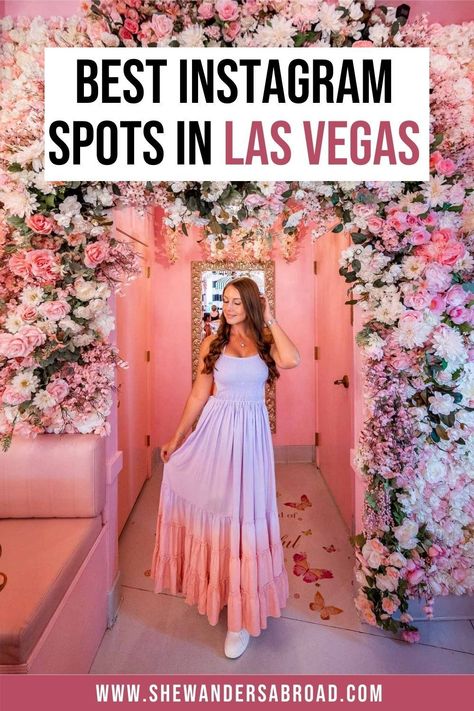 Looking for the best Las Vegas Instagram spots? You are in the right place! Here are the most Instagrammable places in Las Vegas you can't miss. Map included! | Las Vegas Instagram pictures | Las Vegas Instagram photos | Las Vegas Instagram ideas | Las Vegas outfit ideas | Things to do in Las Vegas | Las Vegas sign | Las Vegas photo ideas | Las Vegas photoshoot locations | Las Vegas pictures | Las Vegas photography locations | Las Vegas photography ideas | Instagram spots in Vegas | Vegas travel Vegas Instagram Pictures, Las Vegas Instagram Pictures, Las Vegas Photo Ideas, Vegas Photo Ideas, Las Vegas Outfit Ideas, Las Vegas Photoshoot, Places In Las Vegas, Vegas Pictures, Vegas Instagram