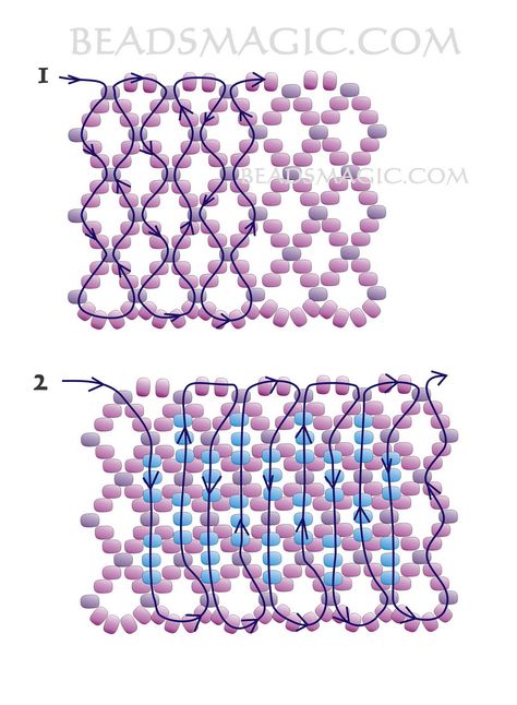 Beaded Netting Patterns, Collar Tutorial, Beading Necklace, Seed Bead Patterns Free, Beads Magic, Beaded Necklace Tutorial, Beading Netting, Orange Necklace, Beading Patterns Free