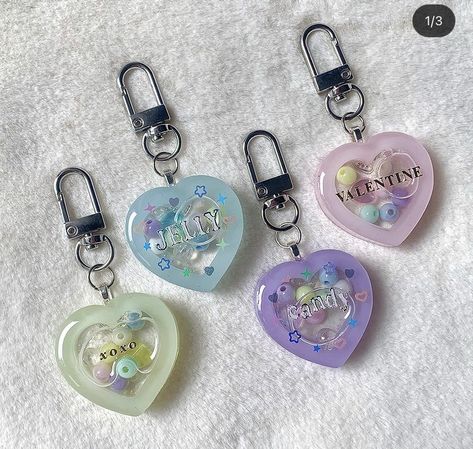 Valentine’s Day, Resin Shakers, Pastel Candy, Diy Case, How To Make Clay, Resin Keychain, 10 Off, Cute Polymer Clay, Kawaii Accessories