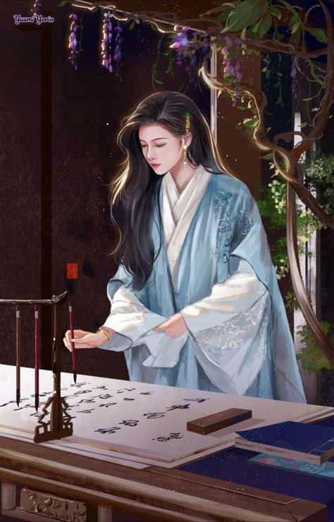 Hanfu Art, Chinese Drawings, Chinese Illustration, Chinese Traditional Costume, C Anime, Female Drawing, Royal Aesthetic, Girly Wall Art, Chinese Art Girl