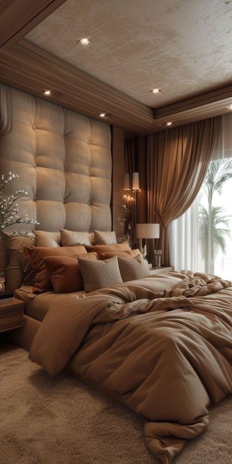 تصميم داخلي فاخر, Luxury Room Bedroom, Classy Bedroom, تصميم للمنزل العصري, Bilik Tidur, Luxury Bedroom Master, Apartment Decor Inspiration, Luxury Rooms, Bedroom Refresh