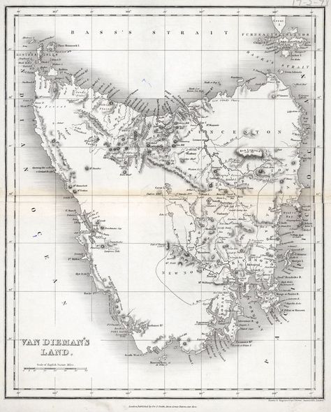 Van Diemen's Land, Australia History, Early Photos, Australia Map, Old Maps, Tasmania, Sydney, Abstract Artwork, Australia