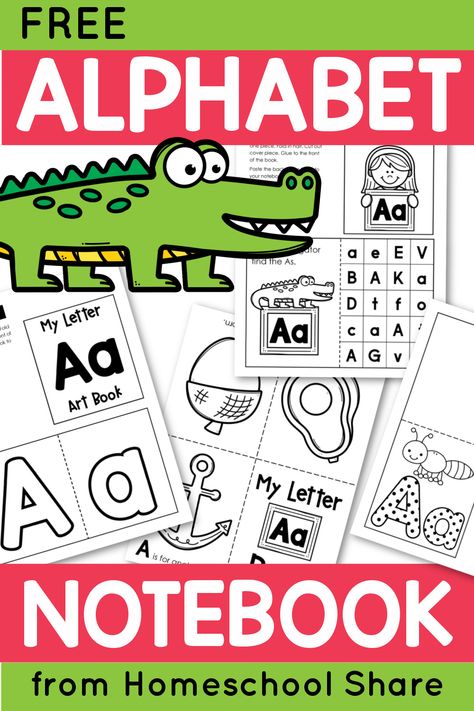 Interactive Alphabet Notebooks, Alphabet Notebook, Letter Recognition Worksheets, Kindergarten Homeschool Curriculum, Alphabet Kindergarten, Interactive Reading, Teaching Spelling, Learning Abc, Alphabet Writing