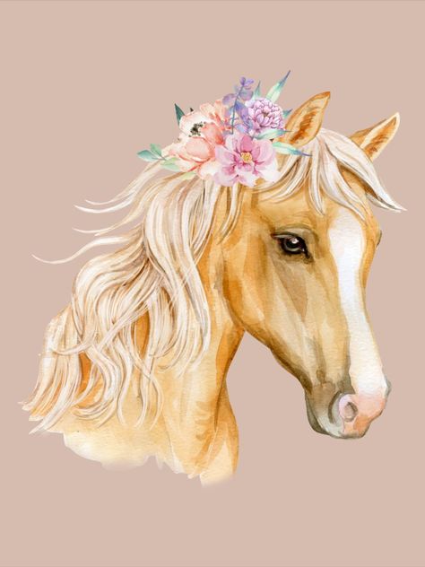 This adorable horse picture is available on my Etsy as a 16x16 digital download printable. Check it out! Horse Flowers, Horse Cake, Horse Wall Art, Horse Wall, Horse Pictures, Flower Wall Art, Animal Wall Art, Flower Pictures, Horses