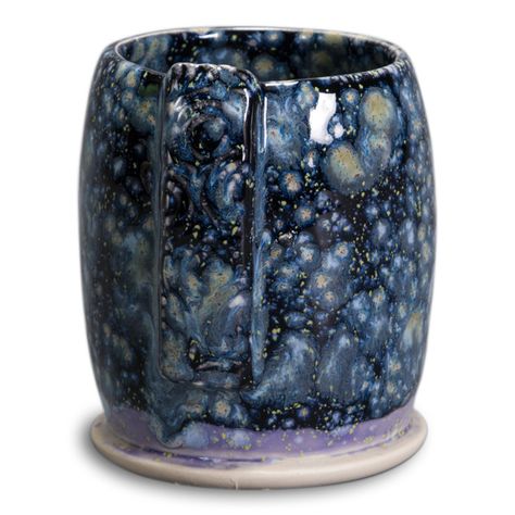 SW-181 Night Moth Over SW-170 Blue Hydrangea Night Moth, Glaze Combinations, Lavender Mist, Pottery Glazes, Pottery Classes, Ceramics Projects, Blue Hydrangea, Black Mirror, Ceramic Artists