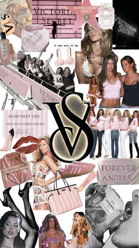 Victoria Secret Poster, Adriana Lima Wallpaper, Baby Chanel, Victoria's Secret Aesthetic, Vs Secret, Victoria Secret Wallpaper, Victoria Secret Model, Vs Angels, Pink Aura