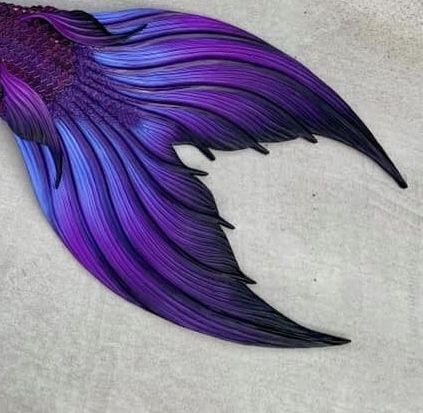 Purple Mermaid Tail Aesthetic, Purple Mermaid Aesthetic, Finfolk Mermaid Tails, Mermaid Tail Aesthetic, Black Mermaid Tail, Purple Mermaid Tails, Siren Tail, Green Mermaid Tail, Glaucus Atlanticus