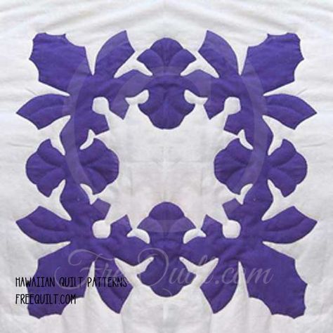 Hawaiian Quilt Patterns Hawaiian Applique Quilt, Applique Pillow, Hawaiian Quilt Patterns, Hawaiian Crafts, Crazy Quilts Patterns, Irish Chain Quilt, Hawaiian Quilt, Hawaiian Pattern, Japanese Quilts