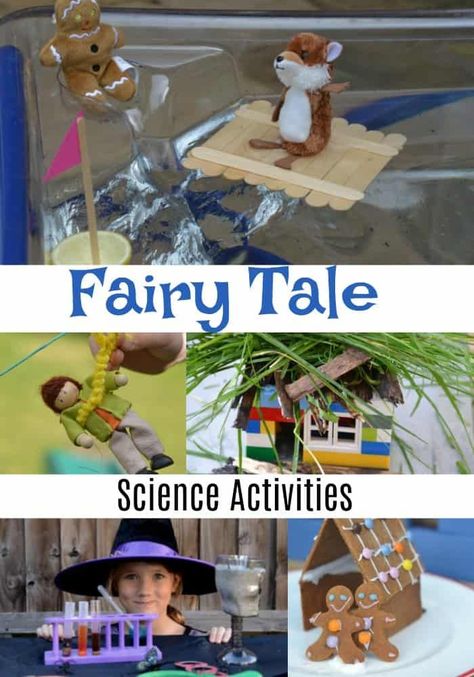 Fairy Tale Science Experiments Fairy Tale Science Experiments, Fairy Tale Stem Activities, Fairy Tales Lesson Plans, Fairy Tale Science, Fairy Tales Preschool Activities, Fairy Tale Stem, Fairytale Lessons, Fairy Tales Preschool, Fairy Tale Activities