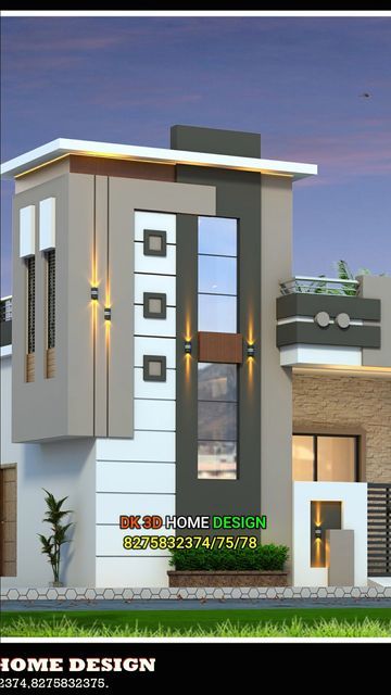 Front Elevation Glass Design, Sankranti Wishes, Happy Sankranti, Exterior Color Combinations, Etched Glass Door, Office Time, Small House Elevation, Small House Elevation Design, 3d Home Design