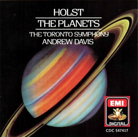 Gustav Holst: "The Planets, Op.31". Performed by The Toronto Symphony conducted by Andrew Davis. Label: EMI (Angel Records), 1986. Gustav Holst The Planets, Planets Jupiter, Gustav Holst, Kenyon College, College Walls, The Planets, Music Art, Planets, Toronto