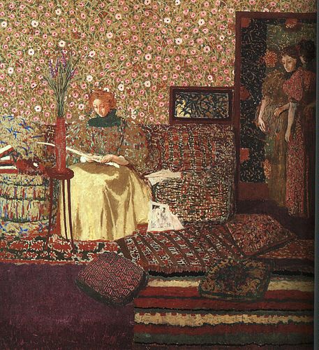 EDOUARD VUILLARD The Reader (1896) Eduardo Vuillard, Art Mini Toile, Maurice Denis, Edouard Vuillard, Interior Paintings, Pierre Bonnard, Impressionist Artists, The Reader, Paul Gauguin