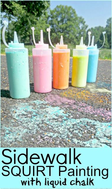 Summer Fun with Sidewalk Chalk ~ Growing A Jeweled Rose Liquid Chalk, Blowing Bubbles, Sidewalk Chalk, Summertime Fun, Chalk Art, Create Art, Summer Crafts, Outdoor Fun, Craft Activities