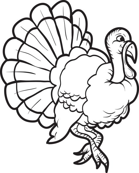 FREE Printable Turkey Coloring Page for Kids Precious Moments Thanksgiving, Thanksgiving Bucket List, Thanksgiving Symbols, November Coloring Pages, Seasons Coloring Pages, Turkey Printable, Turkey Coloring, Free Thanksgiving Coloring Pages, Adult Coloring Sheets