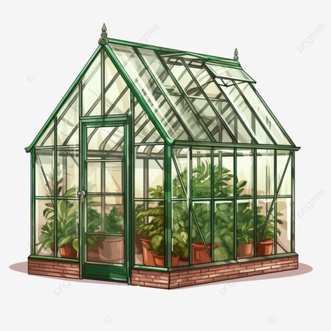 glass greenhouse illustration Green House Illustration, Greenhouse Illustration, Glass House Architecture, Greenhouse Glass, Glass Greenhouse, Inktober 2024, Leaves Png, House Cartoon, Logo Cloud