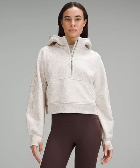 Scuba Oversized Half-Zip Hoodie | Women's Hoodies & Sweatshirts | lululemon | Lululemon (US) Scuba Lululemon, Half Zip Hoodie, Lululemon Scuba, Unique Hoodies, Workout Fits, Women's Hoodies, Women Hoodies Sweatshirts, Antique White, Outerwear Women