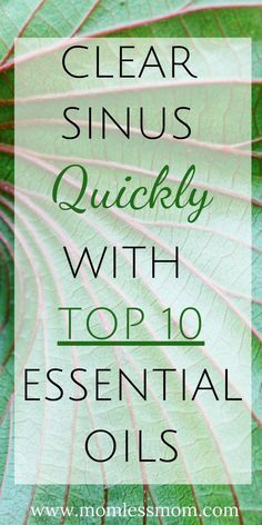 How To Clear Sinuses, Oils For Sinus, Sinus Congestion, 10 Essentials, Sinus Infection, Good Health Tips, Medical Problems, Health Advice, Respiratory