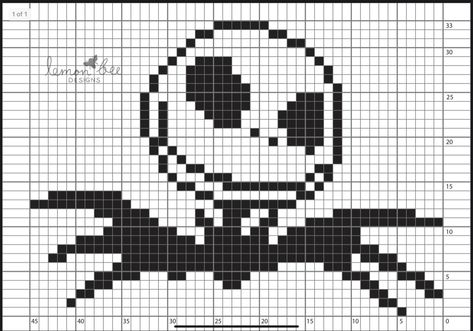 C2c Jack Skellington Crochet Pattern, Crochet Jack Skellington Blanket, Cross Stitch Jack Skellington, Cross Stitches Patterns, Gothic Cross Stitch Patterns Free, C2c Chart, Jack Skellington Crochet, Cal Blanket, Addi Knitting Machine